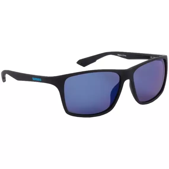 Окуляри Shimano Technium Matte Black + Blue Mirror, фото 